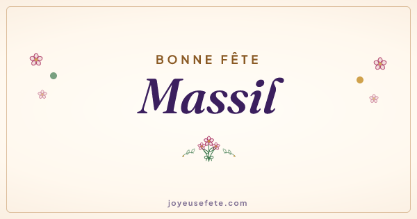 Image « Bonne fête Massil » au format large