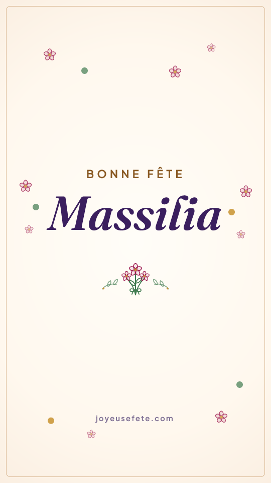 Image « Bonne fête Massilia » au format story