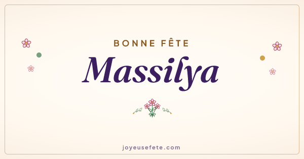 Image « Bonne fête Massilya » au format large