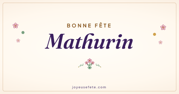 Image « Bonne fête Mathurin » au format large
