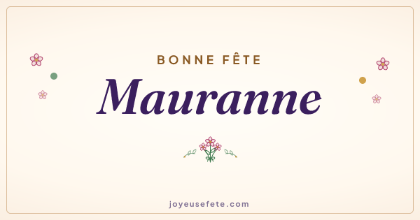 Image « Bonne fête Mauranne » au format large