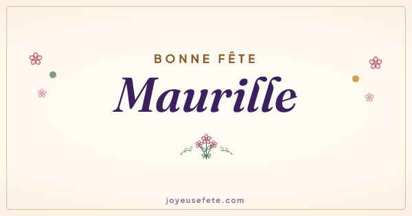 Image « Bonne fête Maurille » au format large