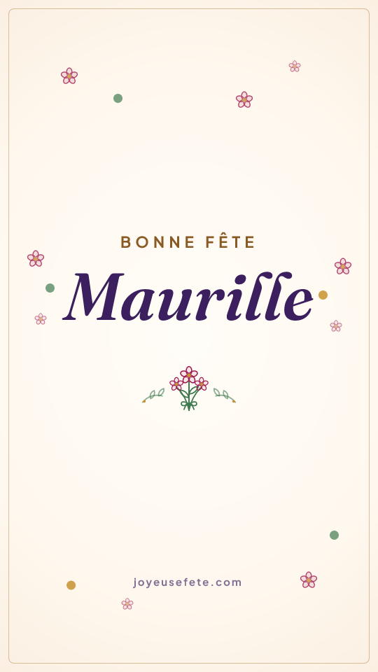 Image « Bonne fête Maurille » au format story