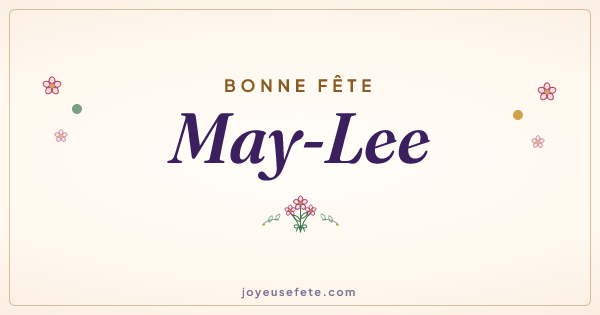 Image « Bonne fête May-Lee » au format large