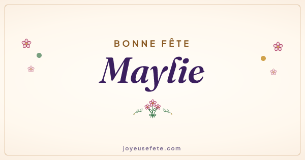 Image « Bonne fête Maylie » au format large