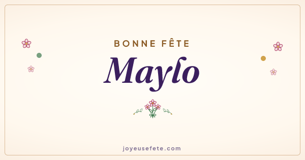 Image « Bonne fête Maylo » au format large
