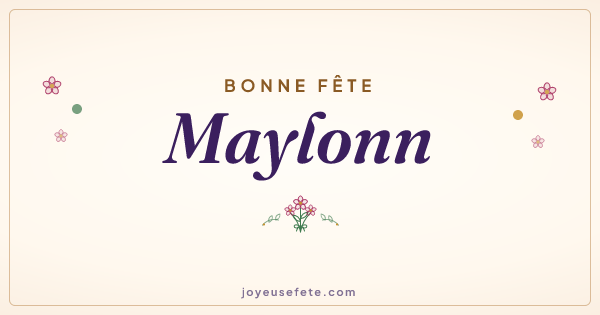 Image « Bonne fête Maylonn » au format large