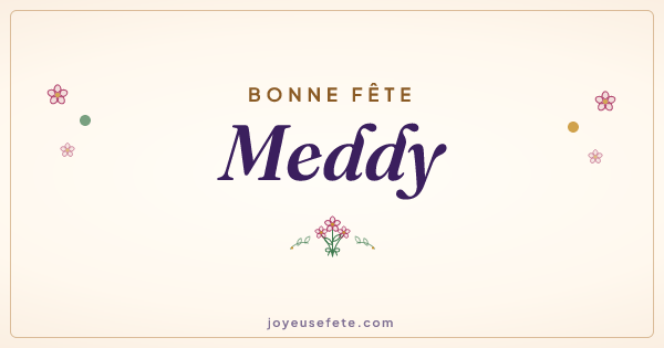 Image « Bonne fête Meddy » au format large