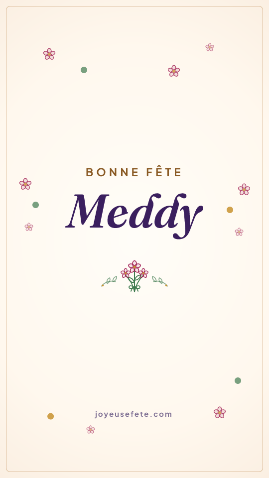 Image « Bonne fête Meddy » au format story
