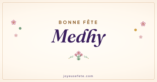 Image « Bonne fête Medhy » au format large