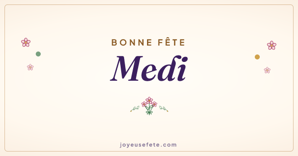 Image « Bonne fête Medi » au format large