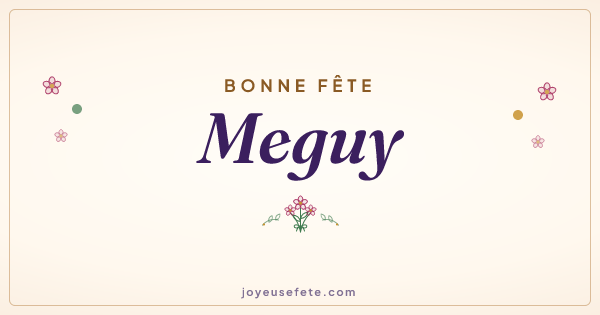 Image « Bonne fête Meguy » au format large