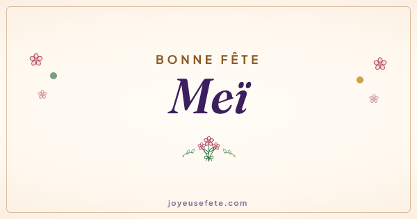 Image « Bonne fête Meï » au format large