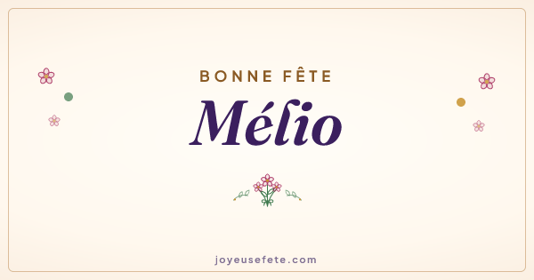 Image « Bonne fête Mélio » au format large