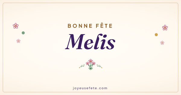 Image « Bonne fête Melis » au format large
