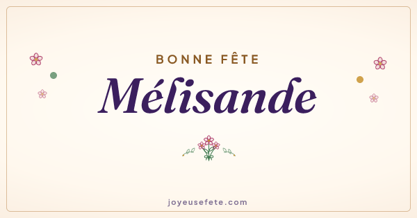 Image « Bonne fête Mélisande » au format large