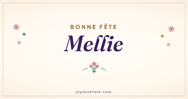 Image « Bonne fête Mellie » au format large