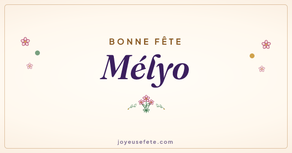 Image « Bonne fête Mélyo » au format large