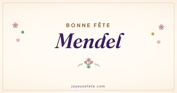 Image « Bonne fête Mendel » au format large