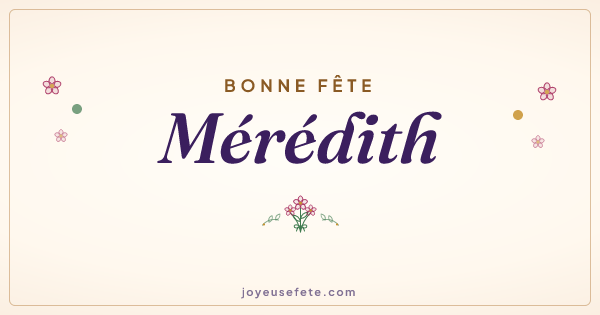 Image « Bonne fête Mérédith » au format large