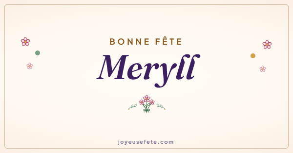 Image « Bonne fête Meryll » au format large