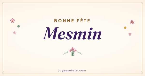 Image « Bonne fête Mesmin » au format large