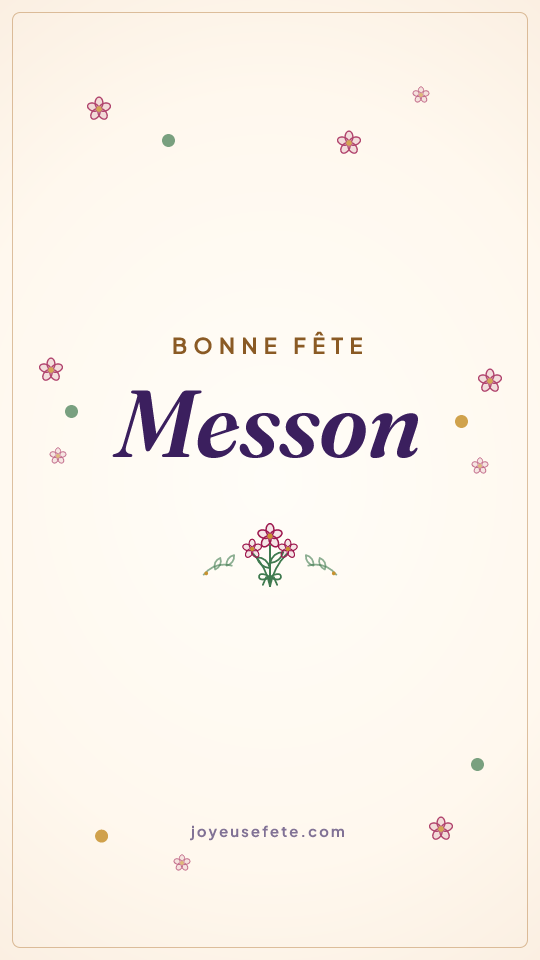 Image « Bonne fête Messon » au format story