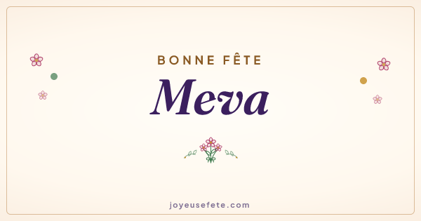 Image « Bonne fête Meva » au format large