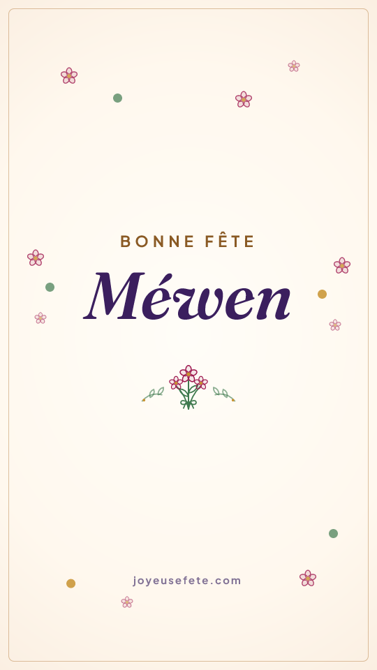 Image « Bonne fête Méwen » au format story