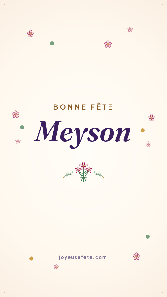 Image « Bonne fête Meyson » au format story