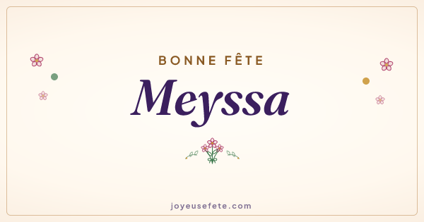 Image « Bonne fête Meyssa » au format large