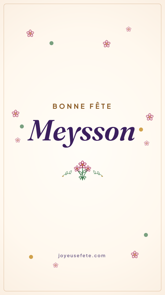 Image « Bonne fête Meysson » au format story