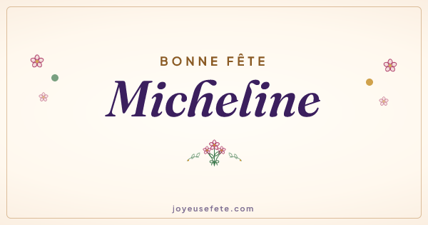 Image « Bonne fête Micheline » au format large
