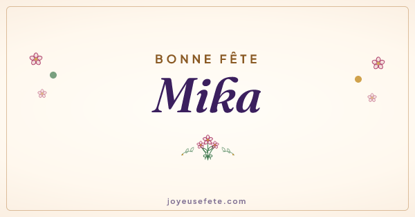 Image « Bonne fête Mika » au format large