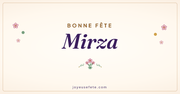 Image « Bonne fête Mirza » au format large