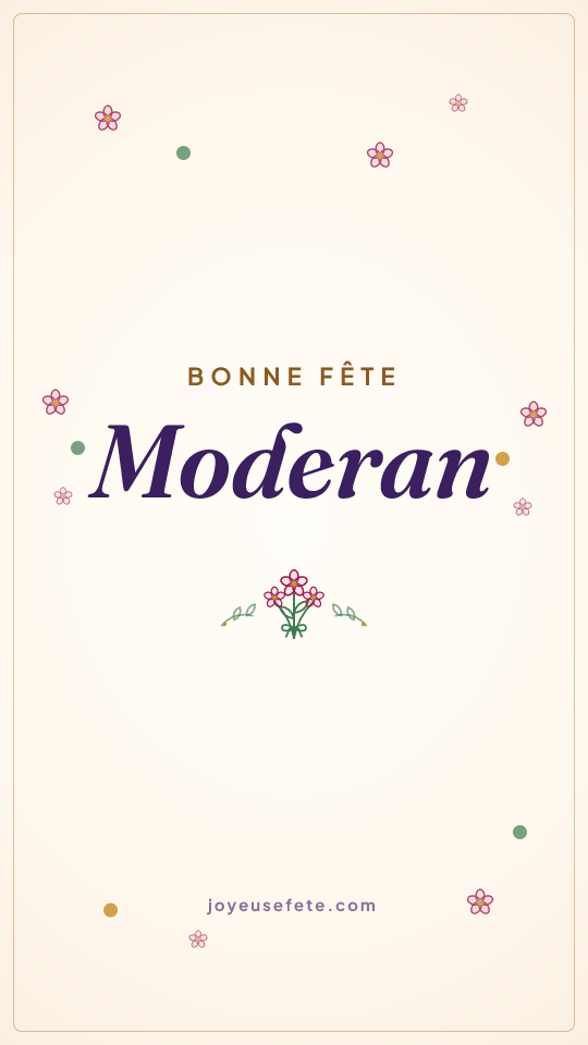 Image « Bonne fête Moderan » au format story