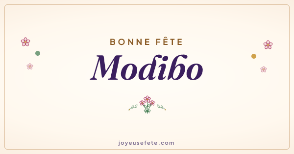 Image « Bonne fête Modibo » au format large