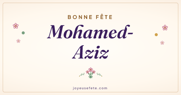 Image « Bonne fête Mohamed-Aziz » au format large