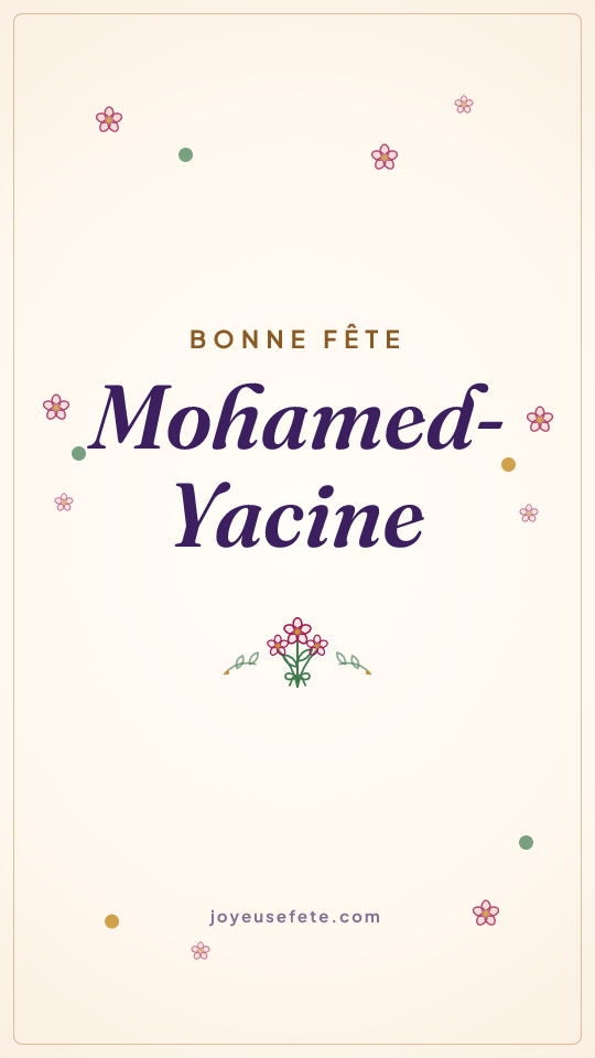Image « Bonne fête Mohamed-Yacine » au format story