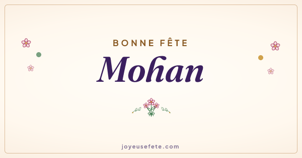 Image « Bonne fête Mohan » au format large