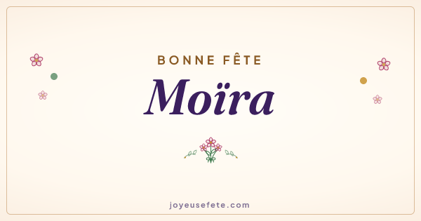 Image « Bonne fête Moïra » au format large