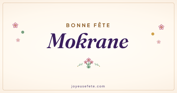 Image « Bonne fête Mokrane » au format large