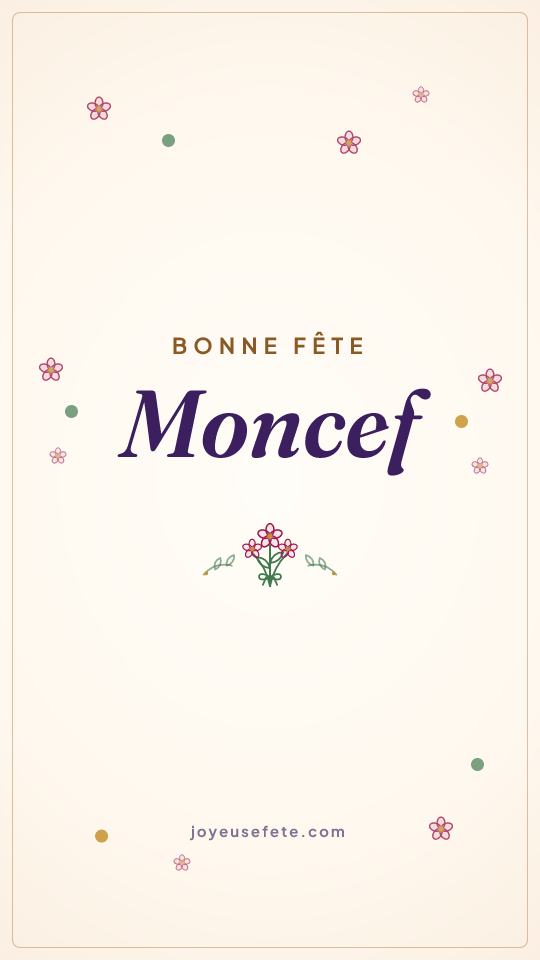 Image « Bonne fête Moncef » au format story