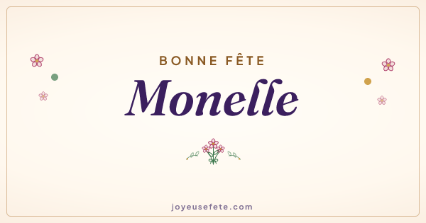 Image « Bonne fête Monelle » au format large