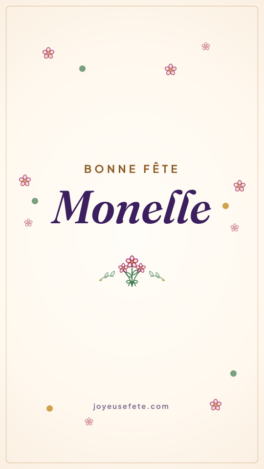 Image « Bonne fête Monelle » au format story
