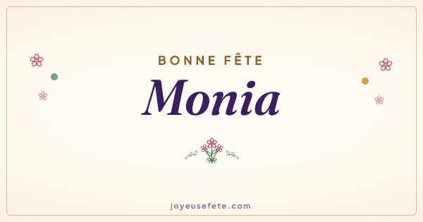 Image « Bonne fête Monia » au format large