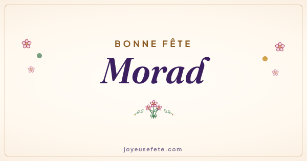 Image « Bonne fête Morad » au format large