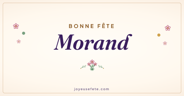 Image « Bonne fête Morand » au format large