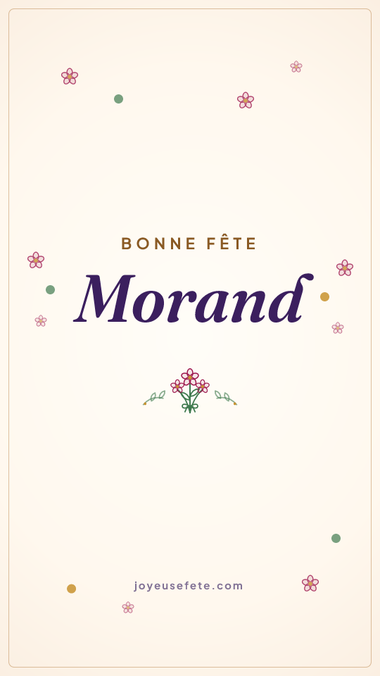 Image « Bonne fête Morand » au format story