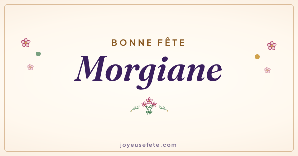 Image « Bonne fête Morgiane » au format large